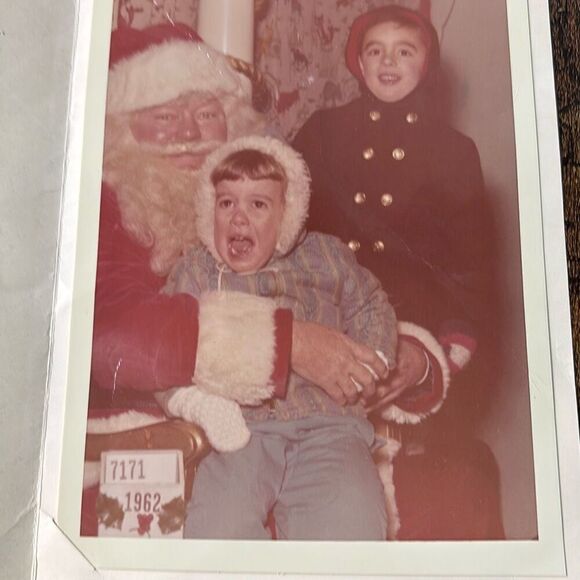 Lot of 4 vintage 1960-65 Santa & Me photo picture + card - Picture 2 of 13